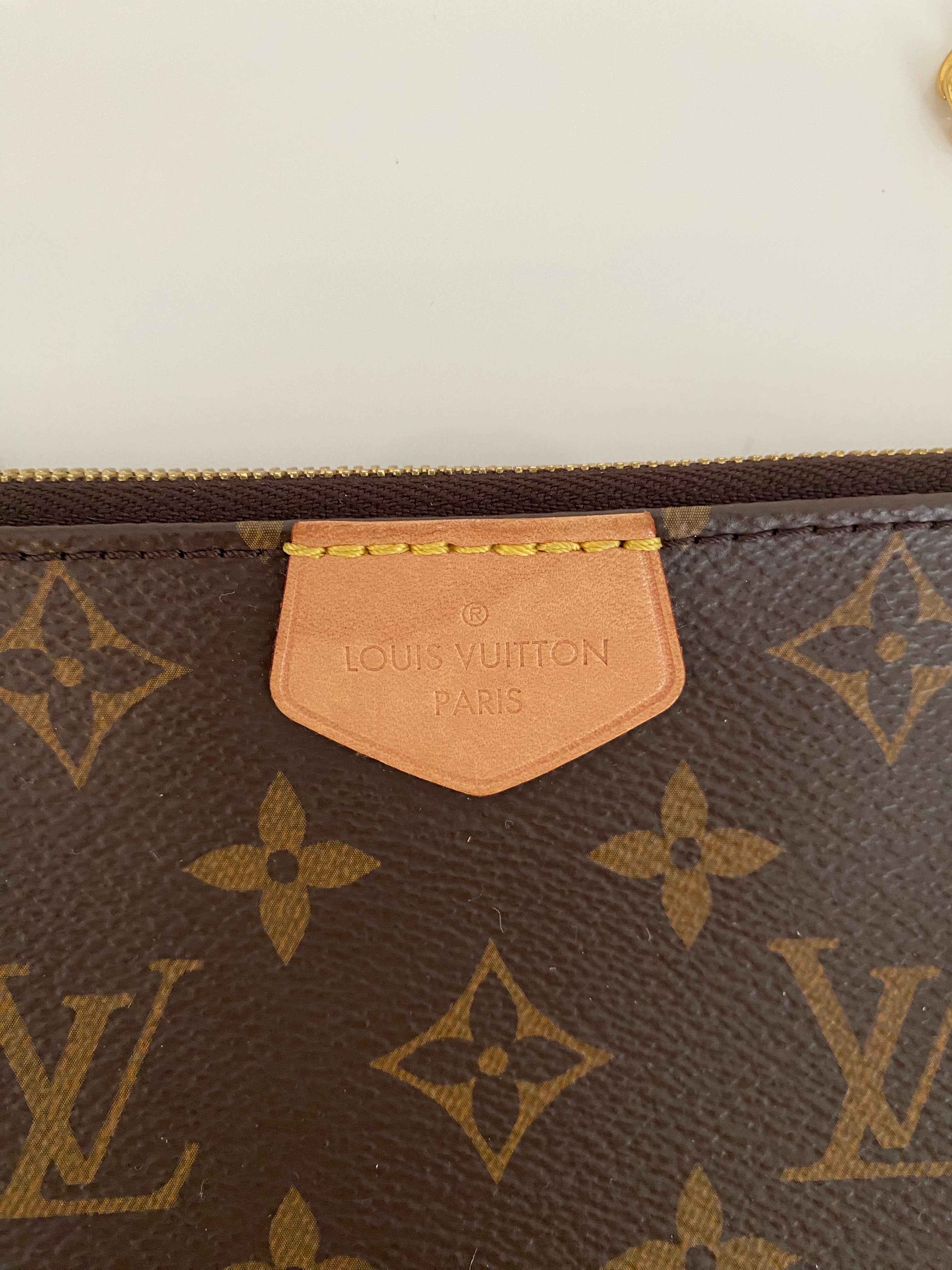Louis Vuitton - Authenticated Multi Pochette Accessoires Handbag - Cloth Blue for Women, Never Worn